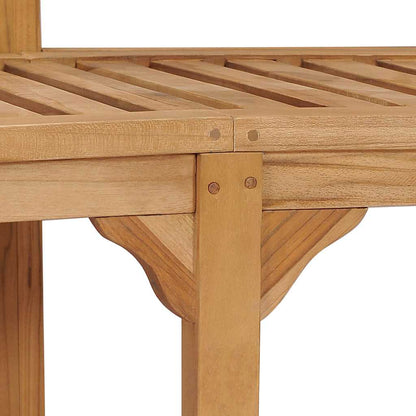 Trädgårdsbänk Trä 180 cm massiv teak