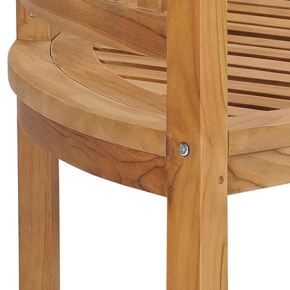Trädgårdsbänk Trä 180 cm massiv teak