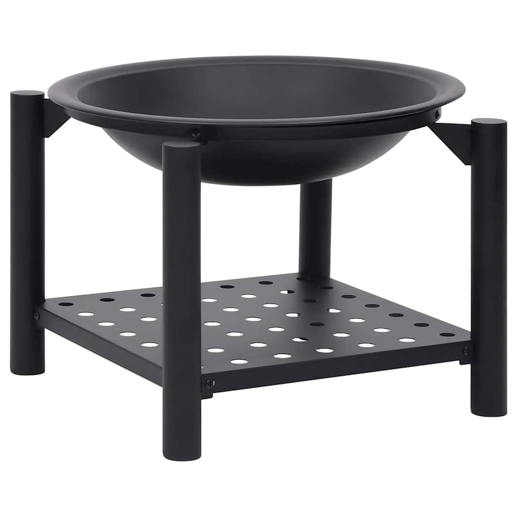 Eldstad med eldgaffel 54x54x55 cm stål