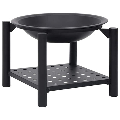 Eldstad med eldgaffel 54x54x55 cm stål