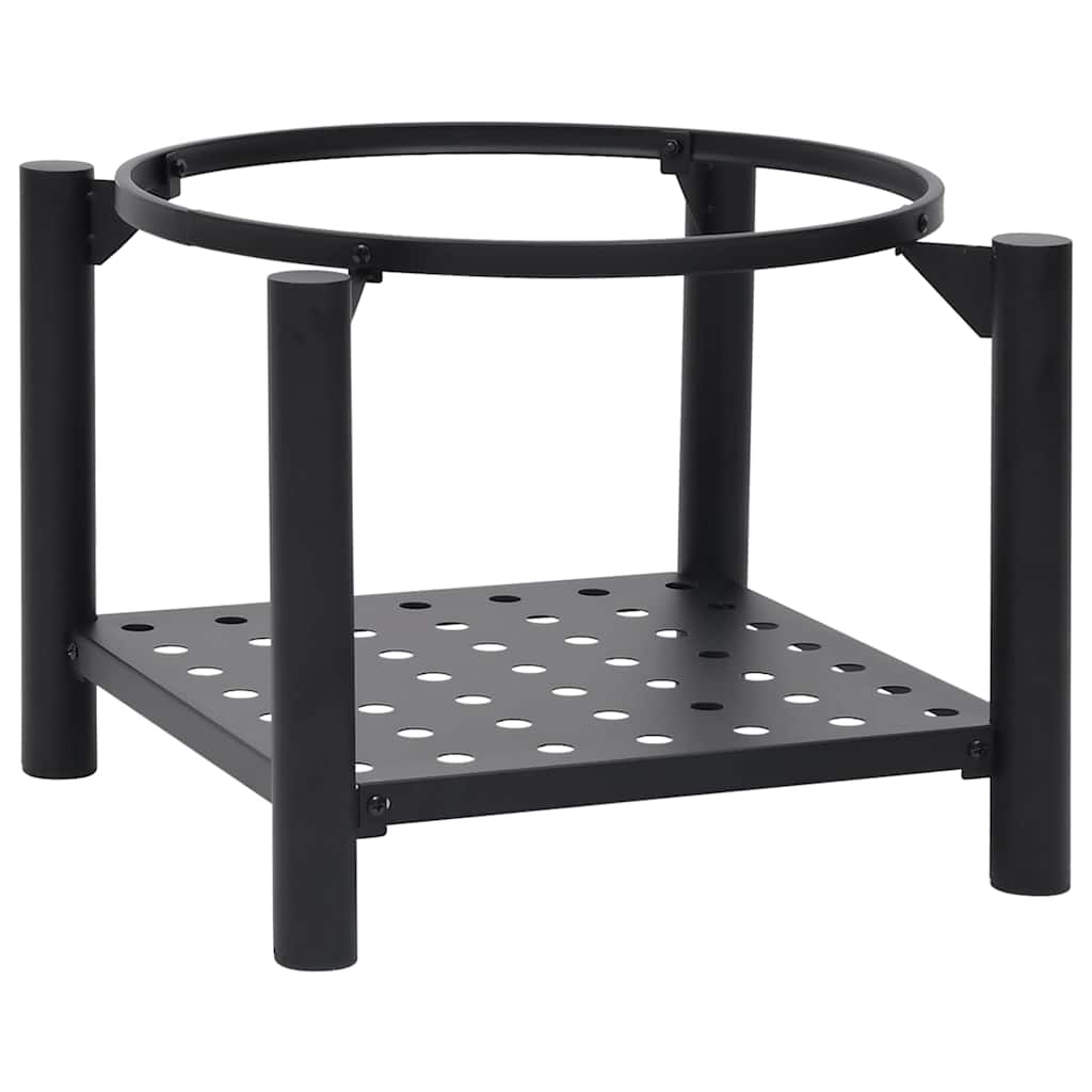 Eldstad med eldgaffel 54x54x55 cm stål