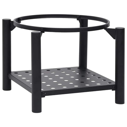 Eldstad med eldgaffel 54x54x55 cm stål