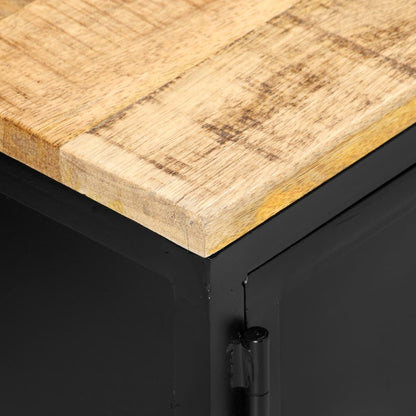 TV-Möbel Trä TV-Bänk 130x30x37 cm massivt grovt mangoträ
