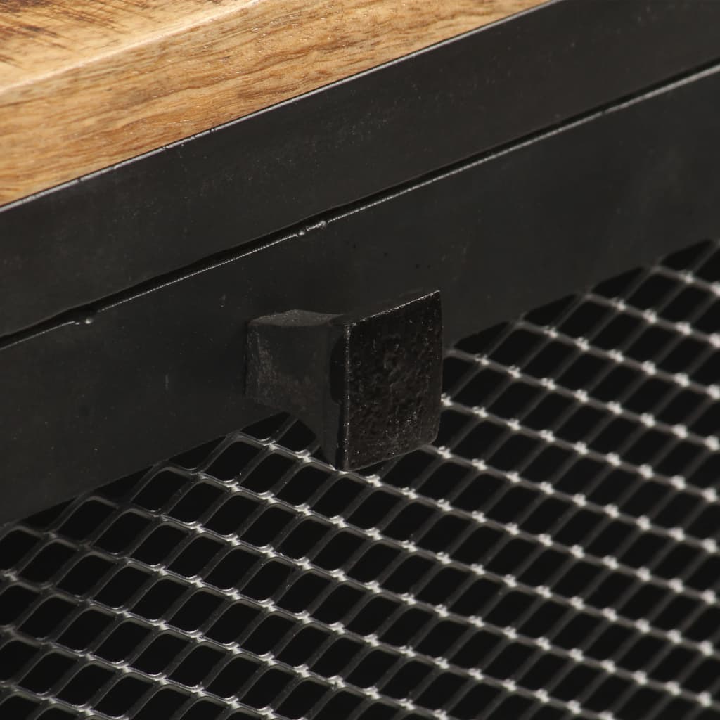 Skänk Trä 100x35x77 cm massivt grovt mangoträ