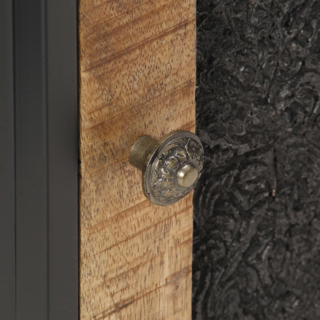 Sängbord Nattduksbord Trä 40x30x50 cm massivt grovt mangoträ