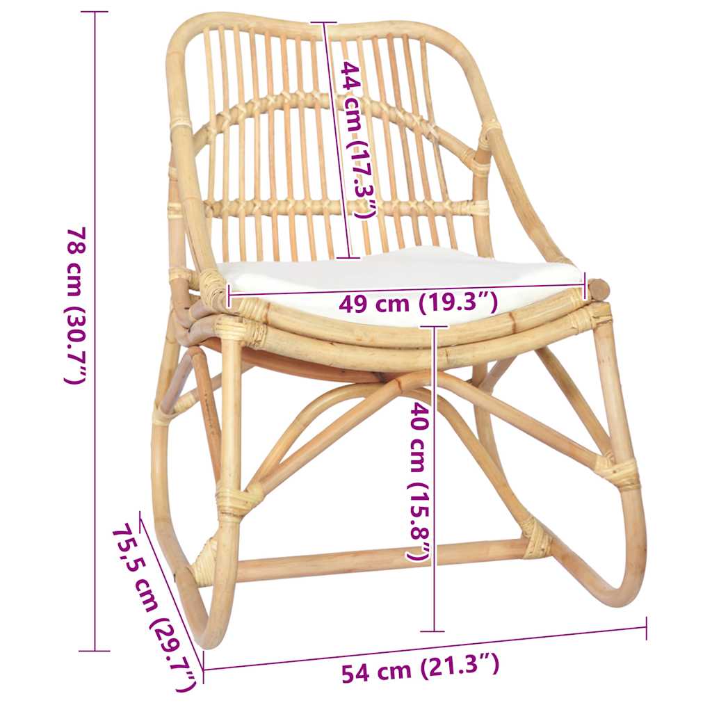 Stol Rottingstol linnetyg