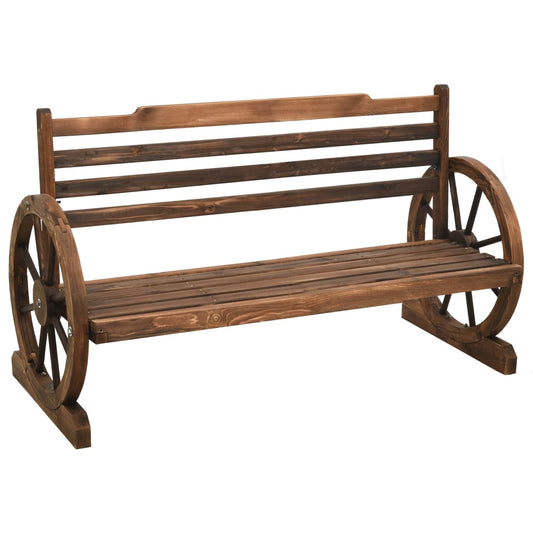 Trädgårdsbänk Trä 112 cm massivt granträ