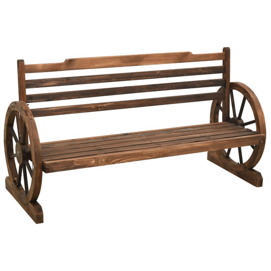 Trädgårdsbänk Trä 142 cm massivt granträ