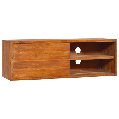 TV-Möbel Trä Väggmonterad TV-Bänk 180x30x30 cm massiv teak