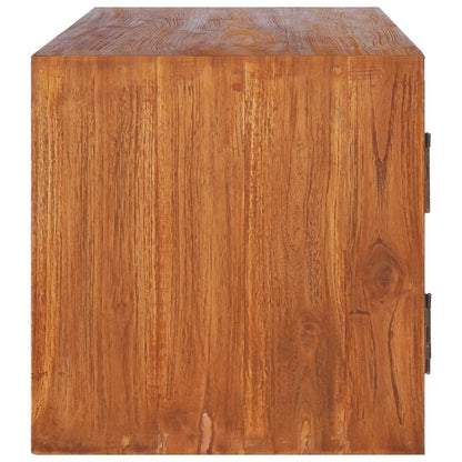TV-Möbel Trä Väggmonterad TV-Bänk 180x30x30 cm massiv teak