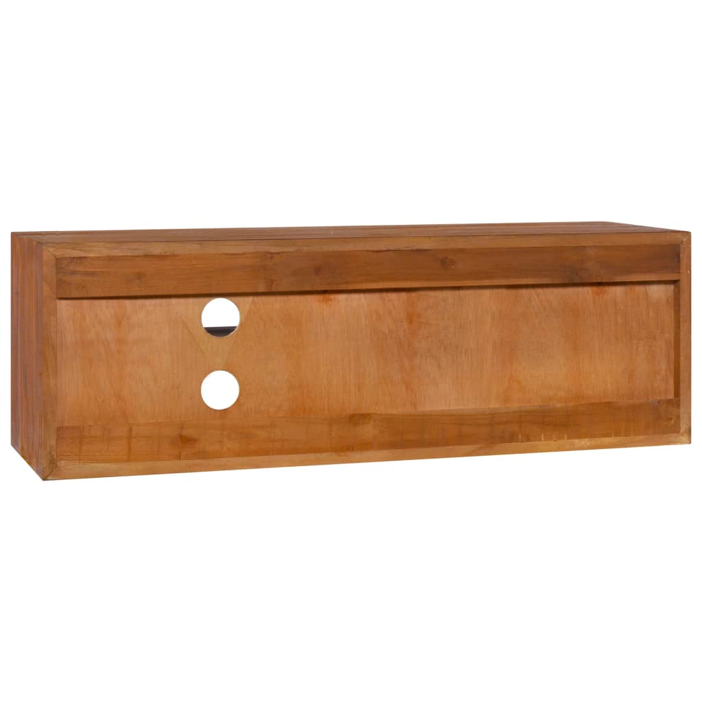 TV-Möbel Trä Väggmonterad TV-Bänk 180x30x30 cm massiv teak