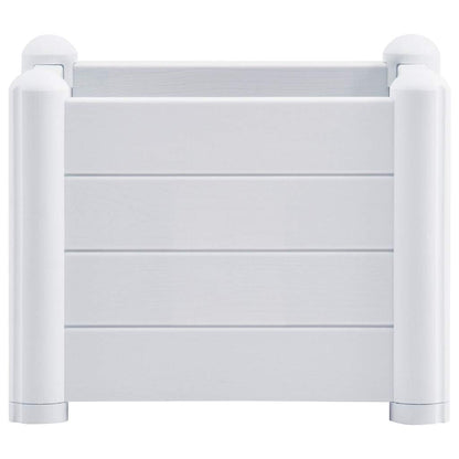 Upphöjd odlingslåda PP vit 43x43x35 cm
