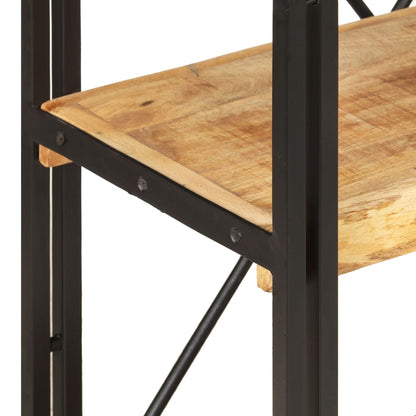 Bokhylla Trä med 3 hyllplan 60x30x80 cm massivt mangoträ