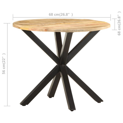 Sidobord Trä 68x68x56 cm massivt mangoträ