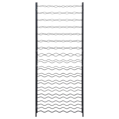 Vinställ för 96 flaskor Svart järn