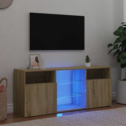 TV-Möbel Sonoma Ek TV-Bänk LED 120x30x50 cm