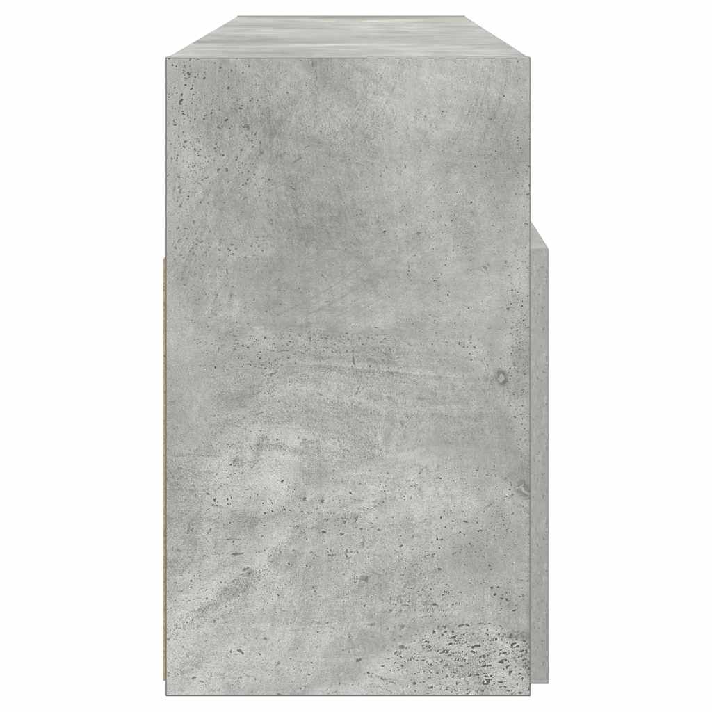 TV-Möbel Betonggrå TV-Bänk LED 120x30x50 cm