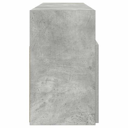 TV-Möbel Betonggrå TV-Bänk LED 120x30x50 cm