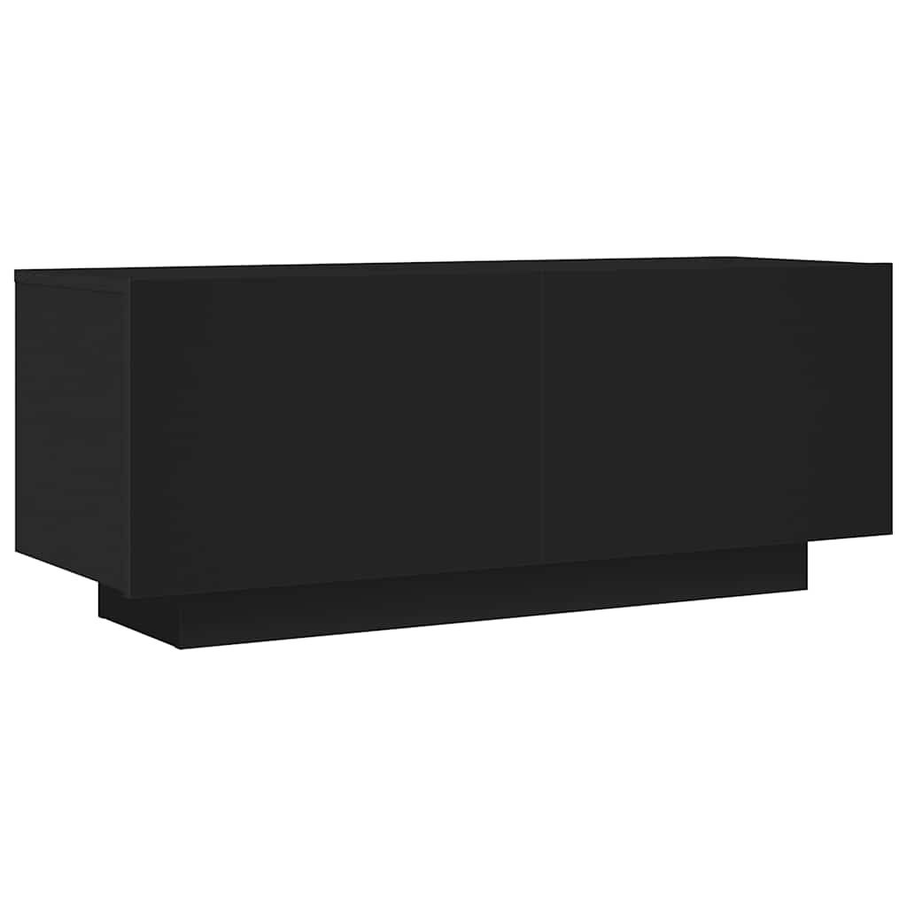 TV-skåp svart 100x35x40 cm konstruerat trä