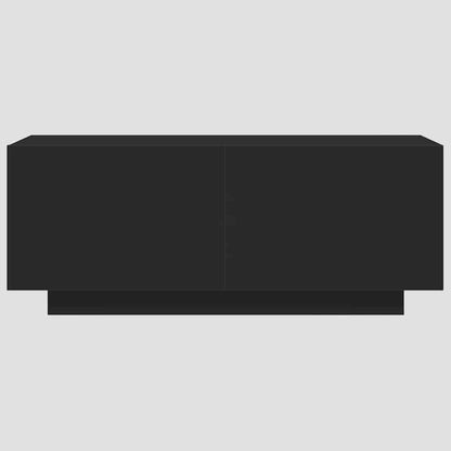 TV-skåp svart 100x35x40 cm konstruerat trä