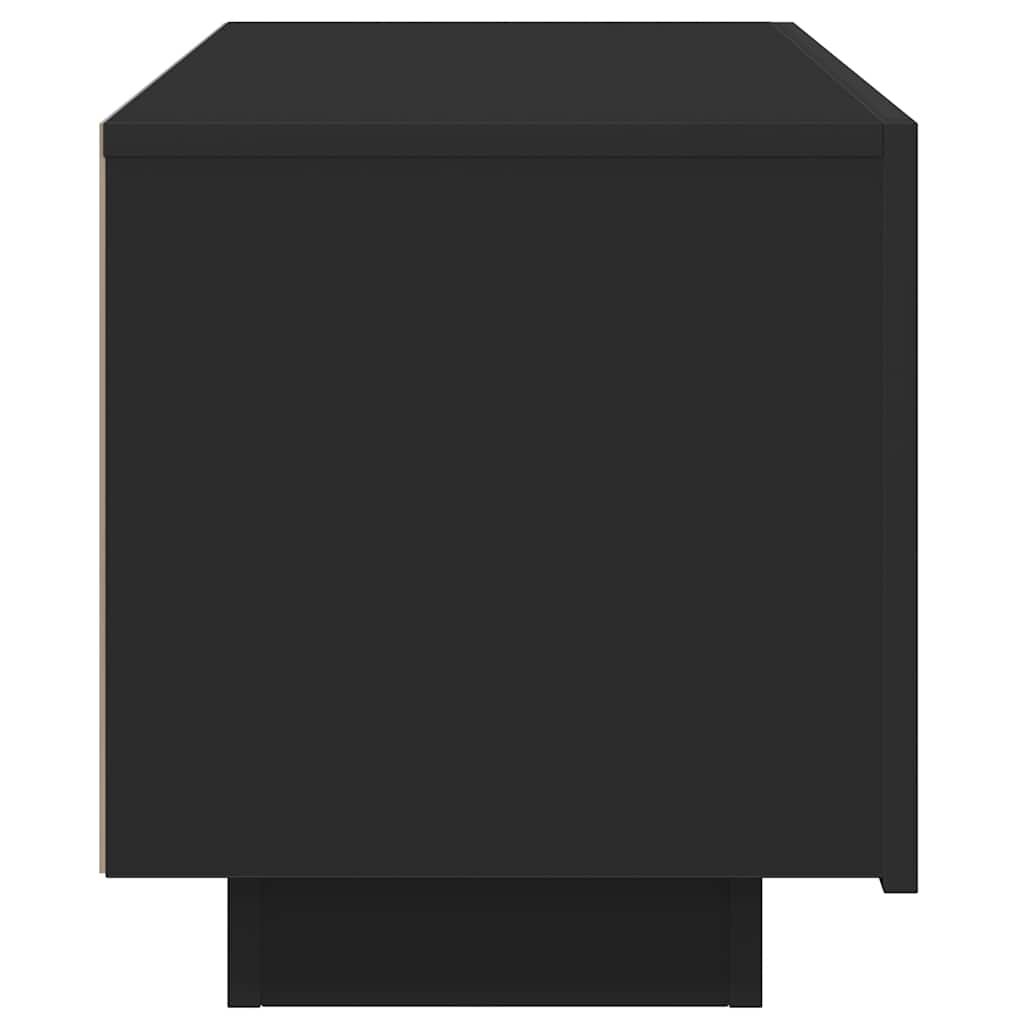 TV-skåp svart 100x35x40 cm konstruerat trä