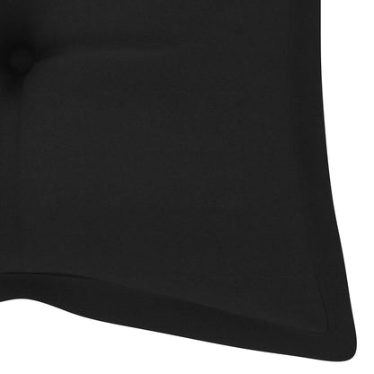 Trädgårdsbänk 2-sits med dyna 120 cm massivt eukalyptusträ