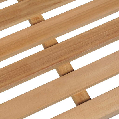 Trädgårdsbänk med taupe dyna 150 cm massiv teak