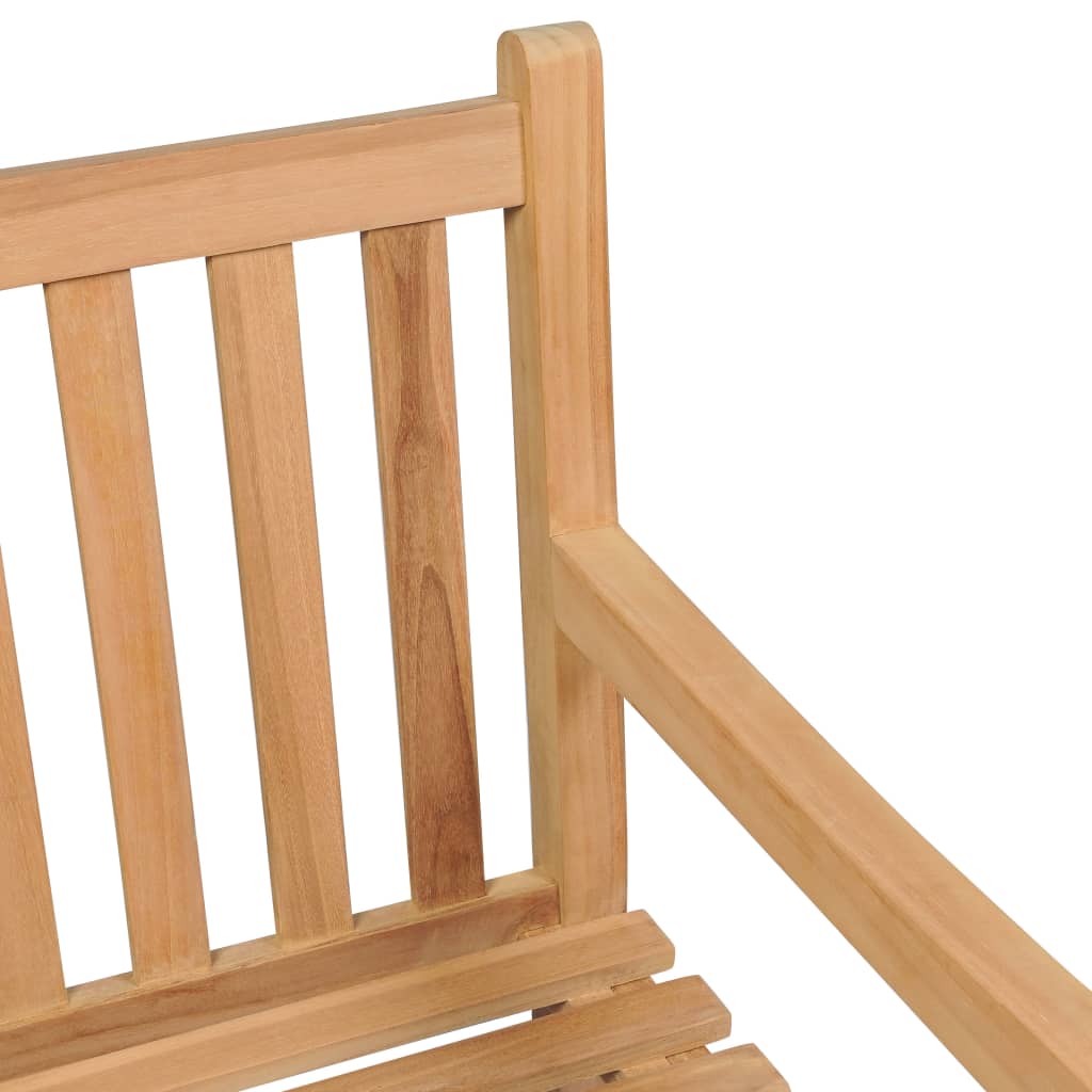 Trädgårdsbänk med antracit dyna 150 cm massiv teak