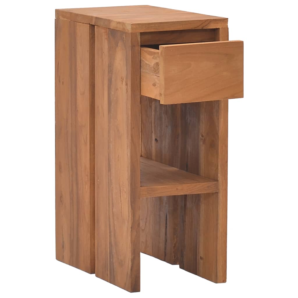 Sängbord 20x35x50 cm massiv teak
