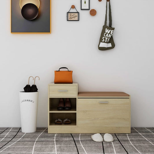 Skoställ Sonoma Ek Skobänk 94,5x31x57 cm