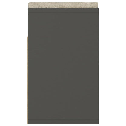 Skoställ Grå Skobänk med dyna 104x30x49 cm