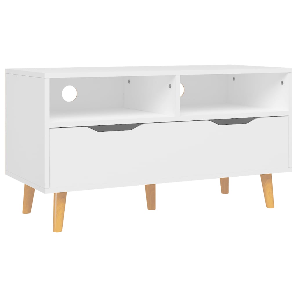TV-Möbel Vit TV-Bänk 90x40x48,5 cm