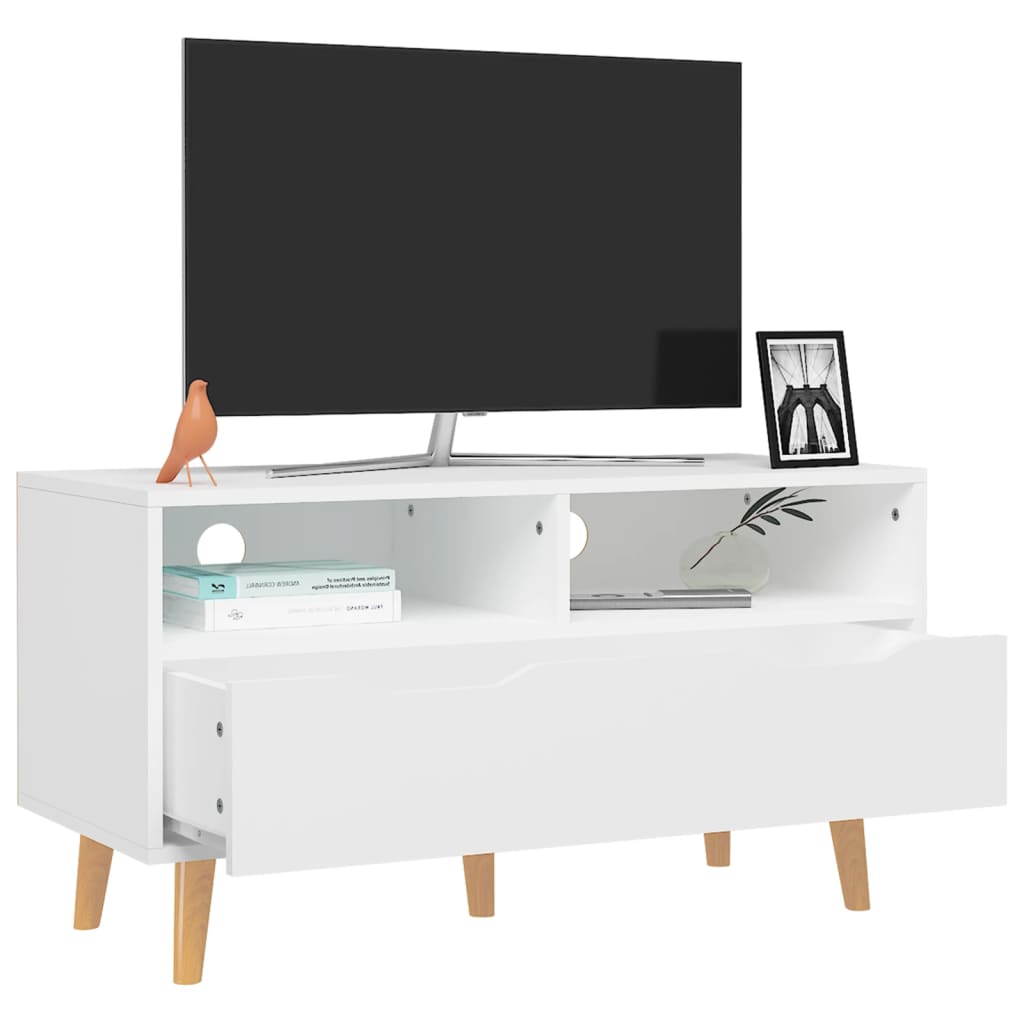 TV-Möbel Vit TV-Bänk 90x40x48,5 cm