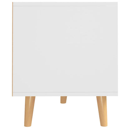 TV-Möbel Sonoma Ek TV-Bänk Vit och 90x40x48,5 cm
