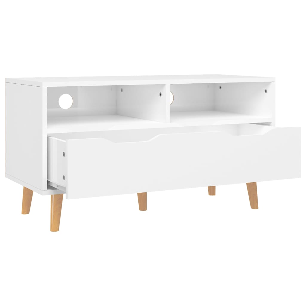 TV-Möbel Högglans Vit TV-Bänk 90x40x48,5 cm