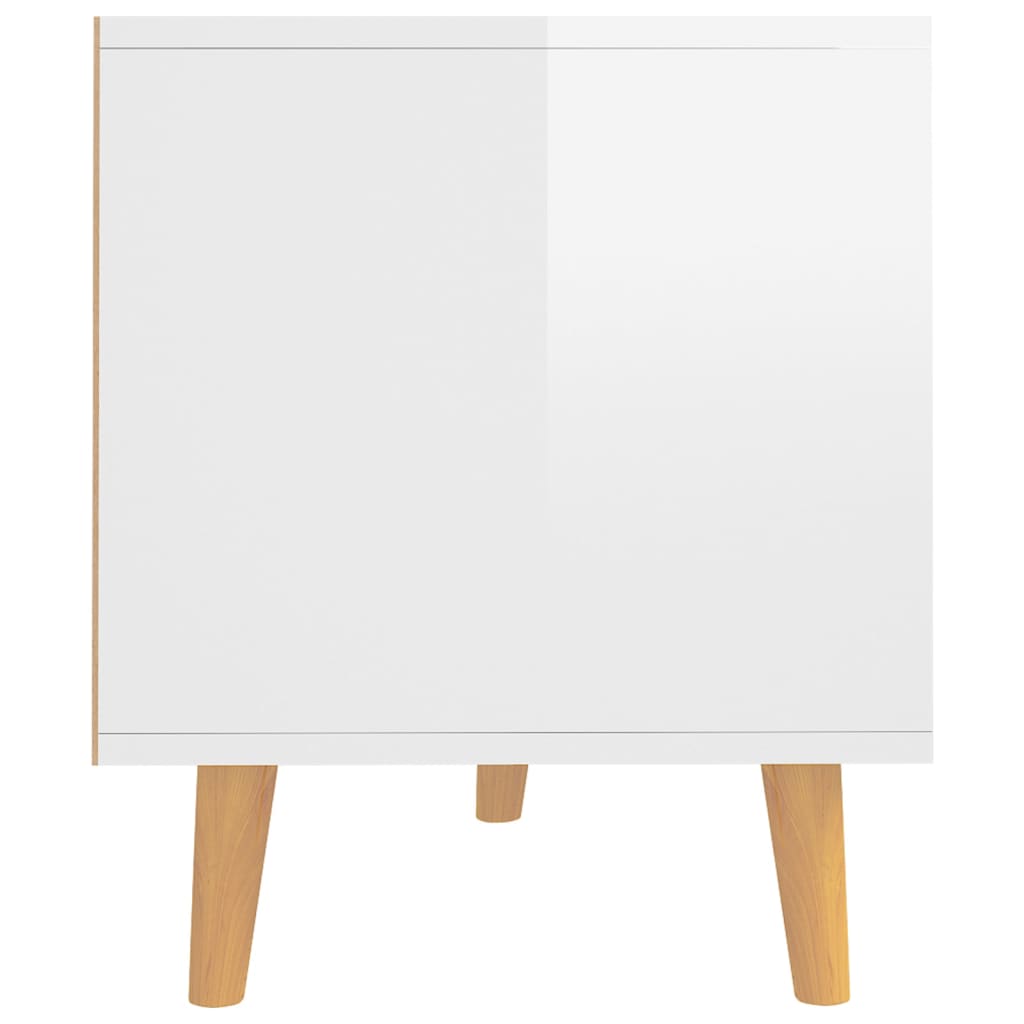 TV-Möbel Högglans Vit TV-Bänk 90x40x48,5 cm