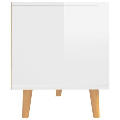 TV-Möbel Högglans Vit TV-Bänk 90x40x48,5 cm