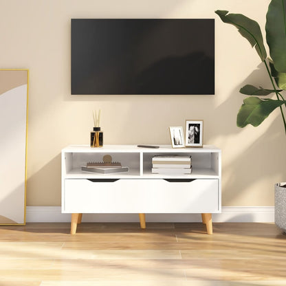 TV-Möbel Högglans Vit TV-Bänk 90x40x48,5 cm