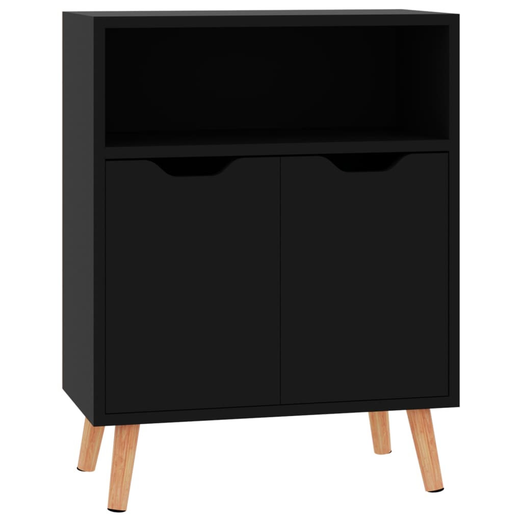 Skänk Högglans Svart 60x30x72 cm