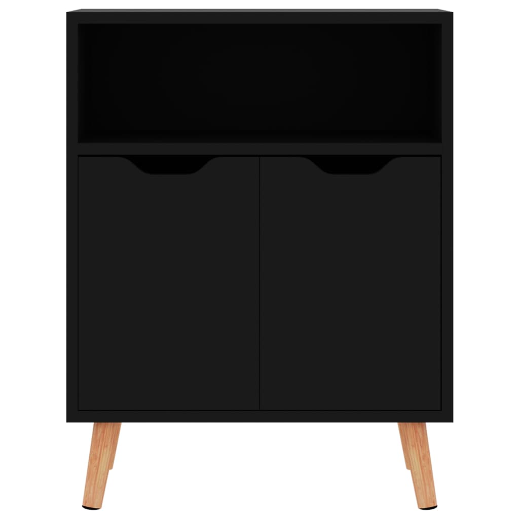 Skänk Högglans Svart 60x30x72 cm
