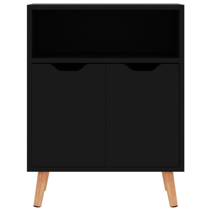 Skänk Högglans Svart 60x30x72 cm
