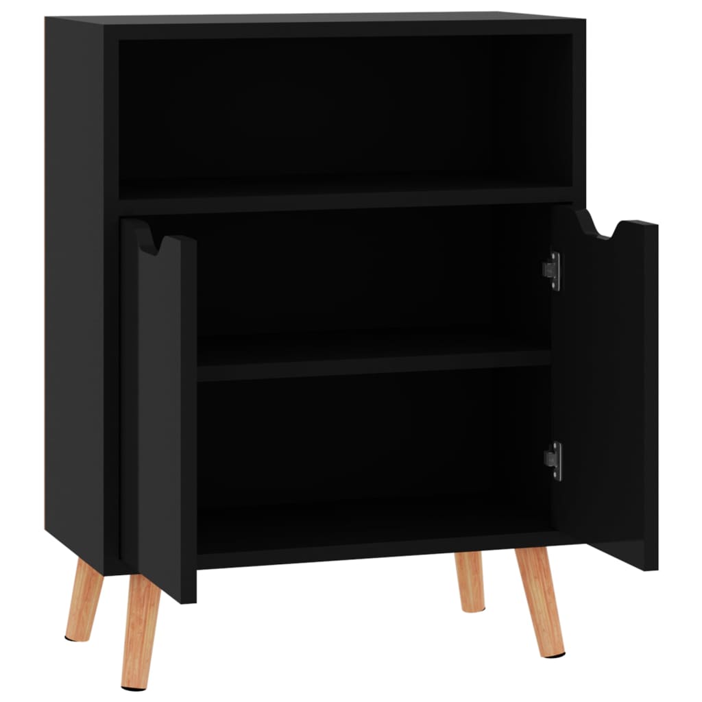 Skänk Högglans Svart 60x30x72 cm
