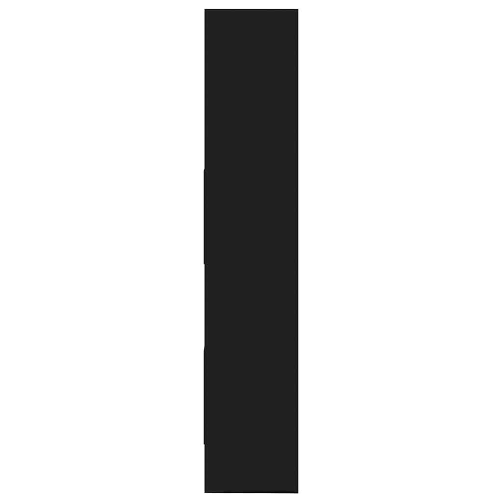 Bokhylla Svart 60x35x180 cm
