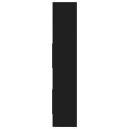 Bokhylla Svart 60x35x180 cm