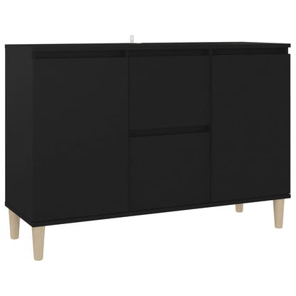 Skänk Svart 101x35x70 cm
