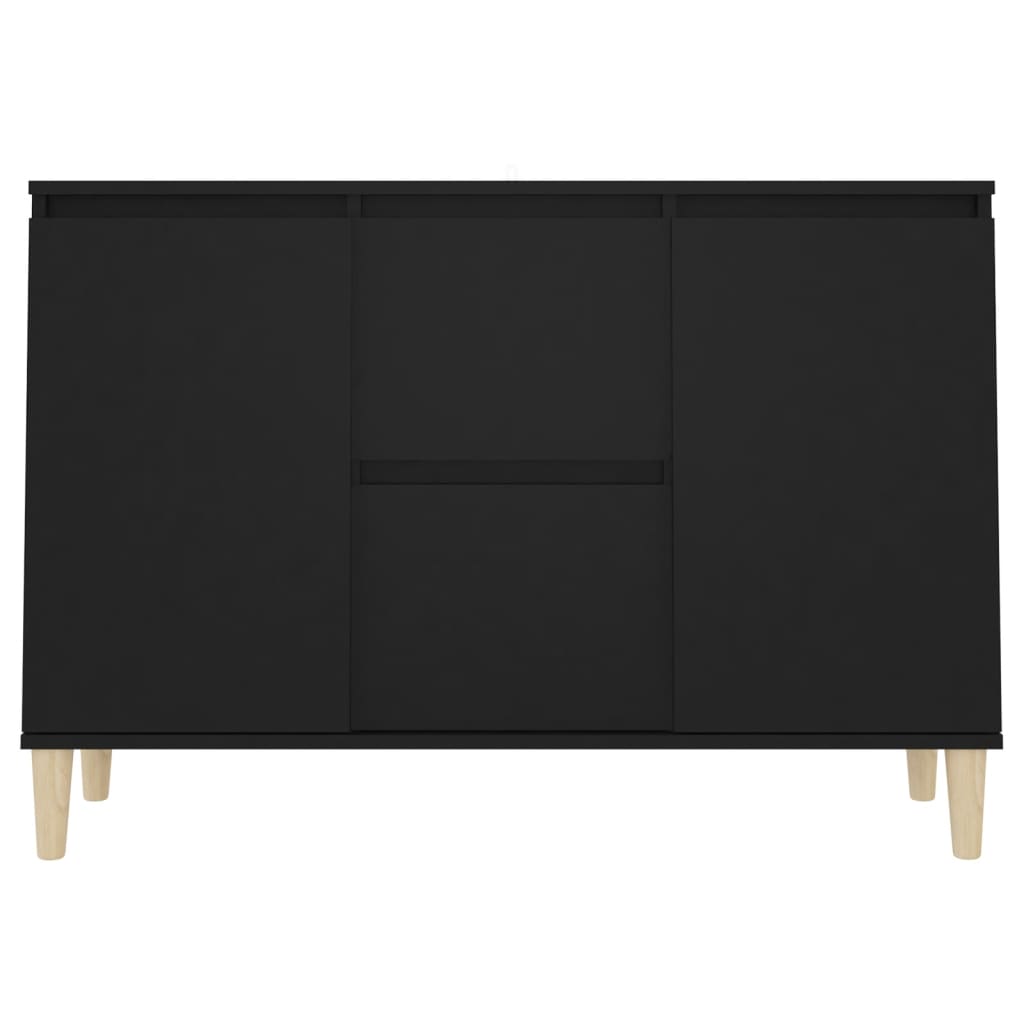 Skänk Svart 101x35x70 cm
