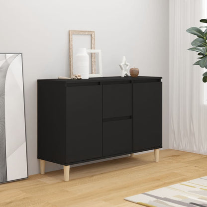 Skänk Svart 101x35x70 cm