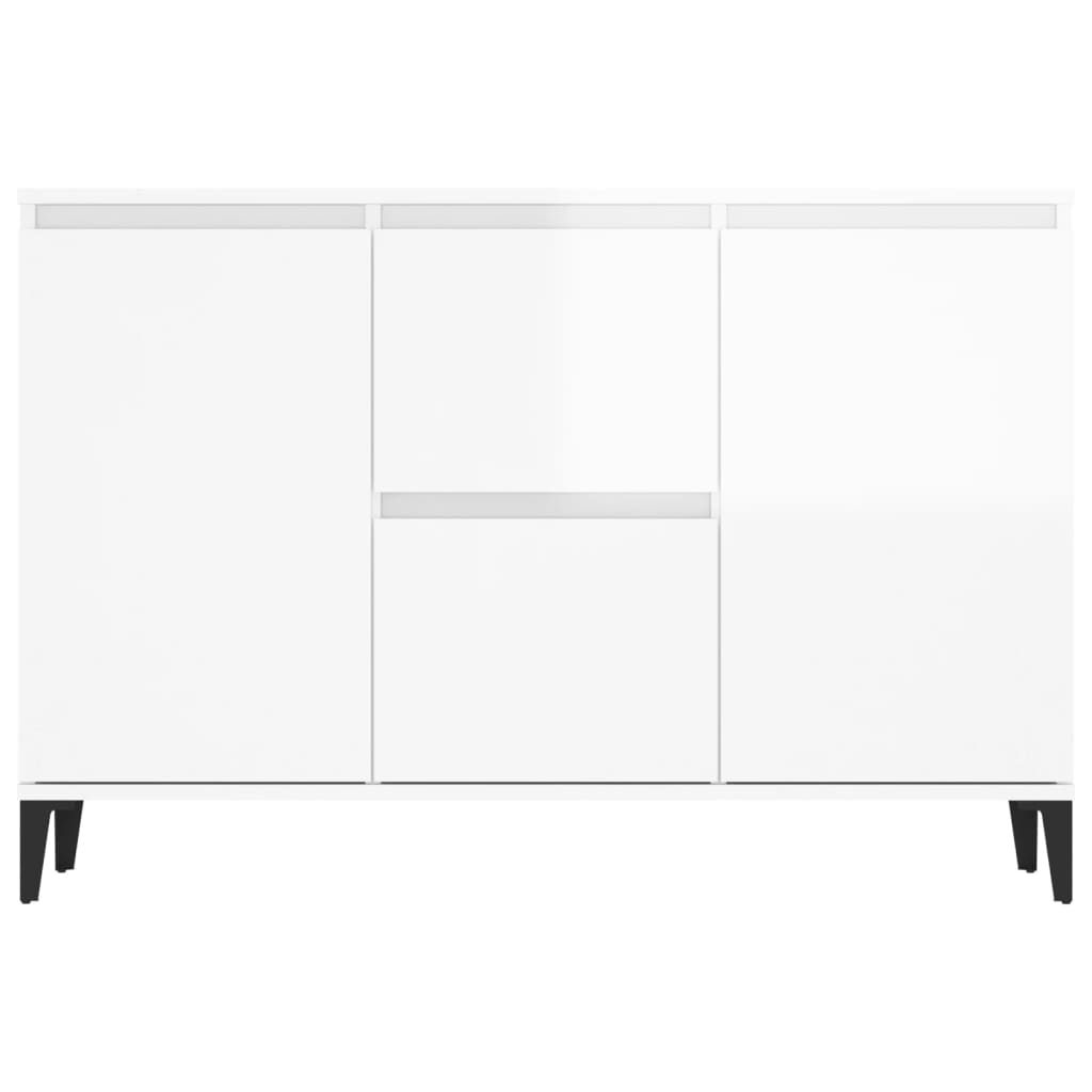 Skänk Högglans Vit 102x35x70 cm