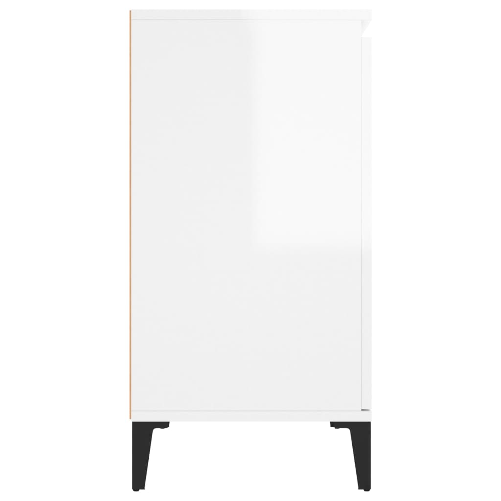 Skänk Högglans Vit 102x35x70 cm