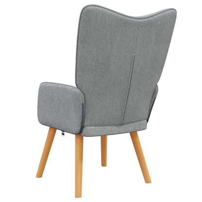 Vilstol ljusgrå tyg